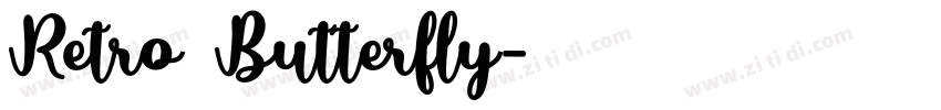Retro Butterfly字体转换